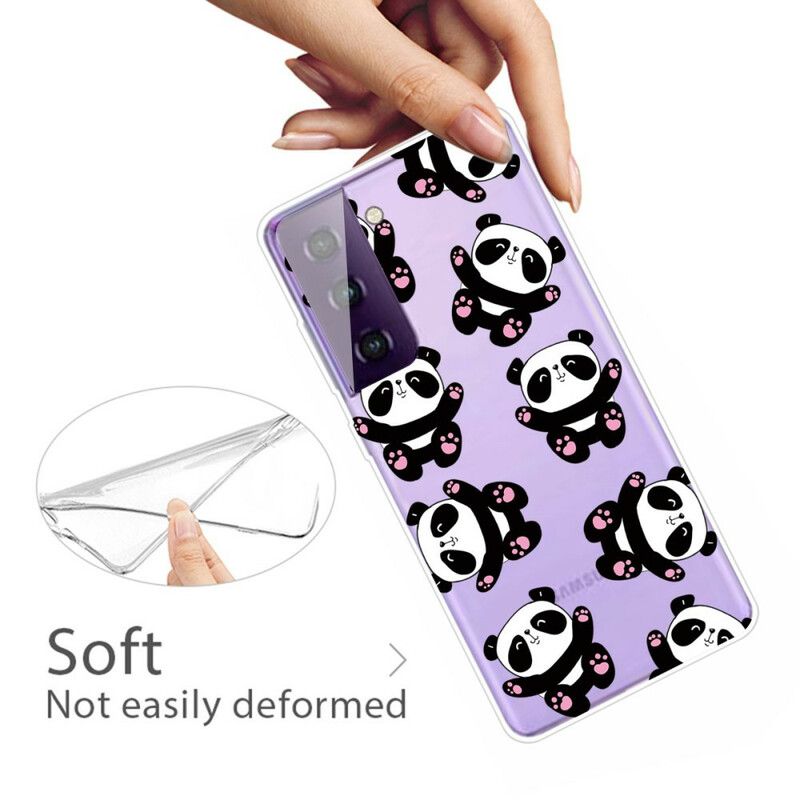 Coque Samsung Galaxy S21 FE Top Pandas Fun