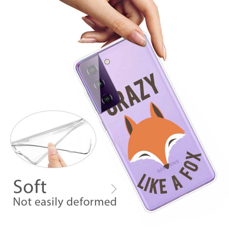 Coque Samsung Galaxy S21 Renard / Crazy Like A Fox