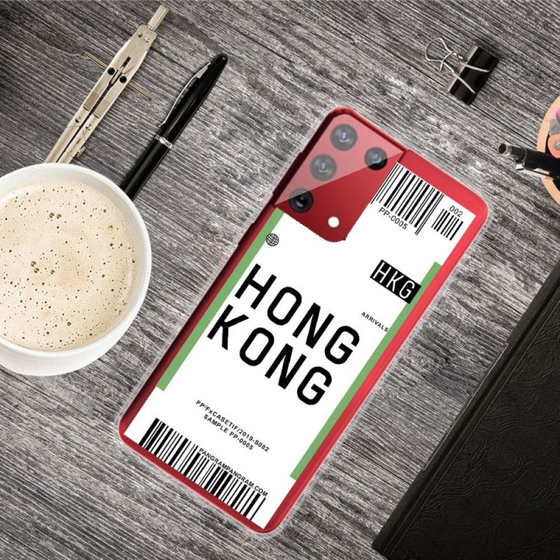 Coque Samsung Galaxy S21 Ultra 5g Boarding Pass To Hong Kong