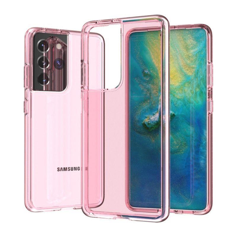 Coque Samsung Galaxy S21 Ultra 5g Colorée Transparente