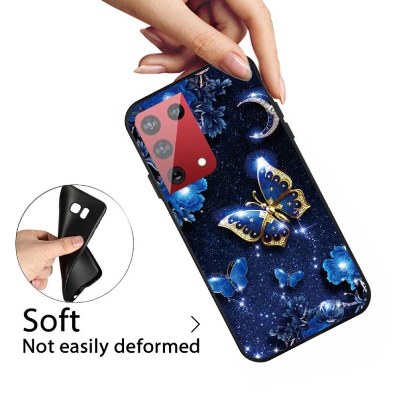 Coque Samsung Galaxy S21 Ultra 5g Papillon La Nuit