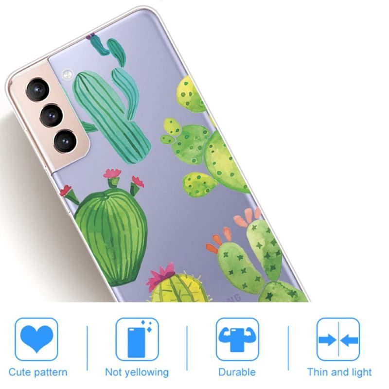 Coque Samsung Galaxy S22 5G Cactus Aquarelle