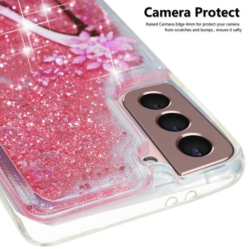 Coque Samsung Galaxy S22 5G Escarpin Paillettes