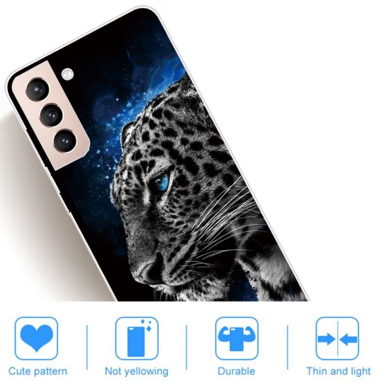 Coque Samsung Galaxy S22 5G Face de Tigre