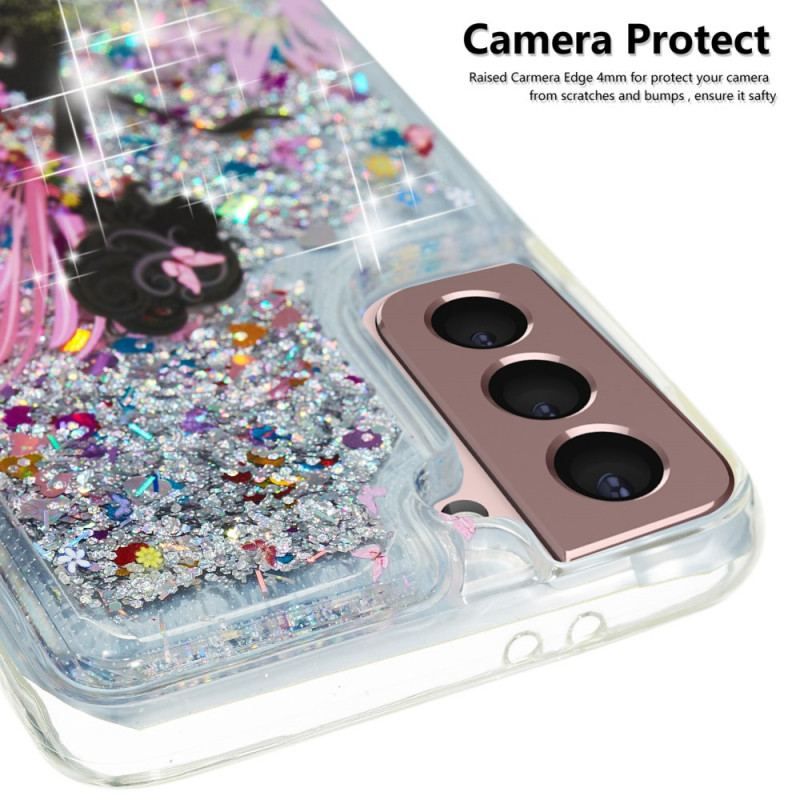 Coque Samsung Galaxy S22 5G Fée Paillettes