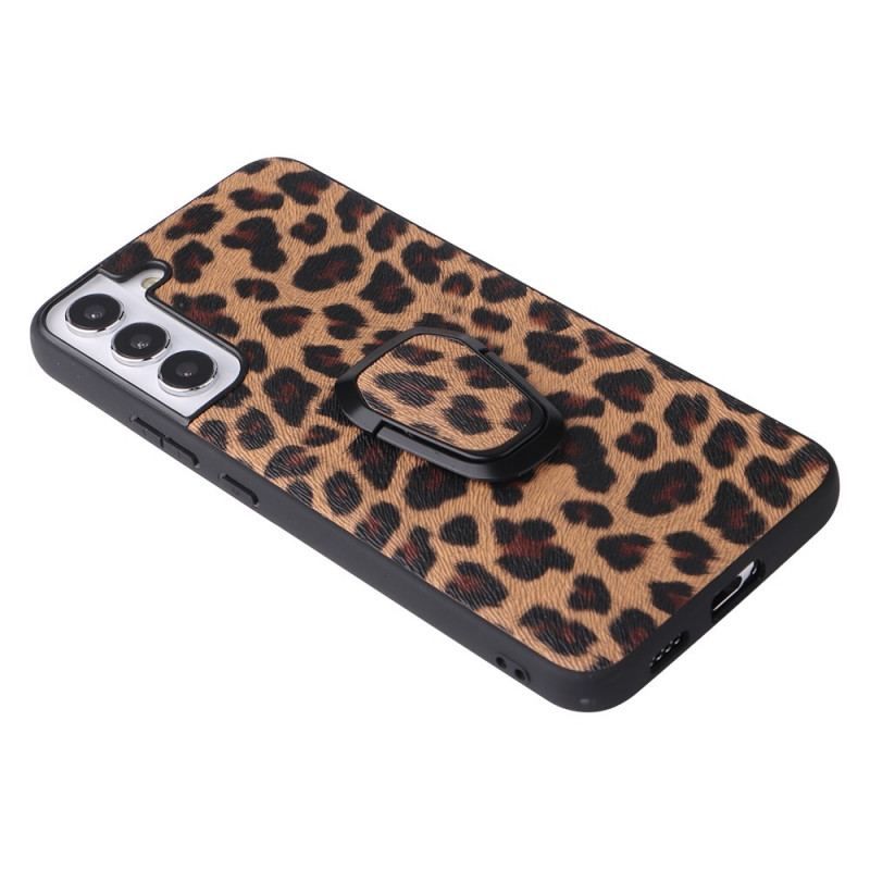 Coque Samsung Galaxy S22 5G Fibre Carbone Anneau-Support