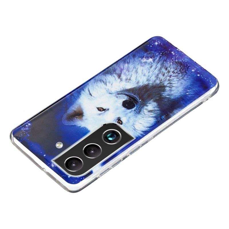 Coque Samsung Galaxy S22 5G Loup Fluorescente