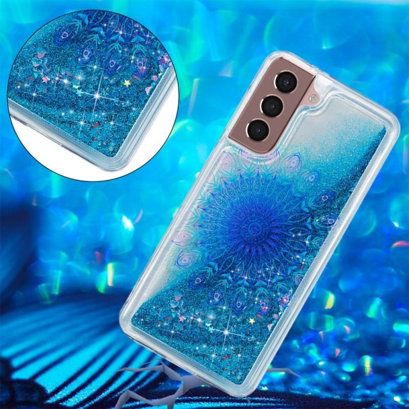 Coque Samsung Galaxy S22 5G Mandala Paillettes