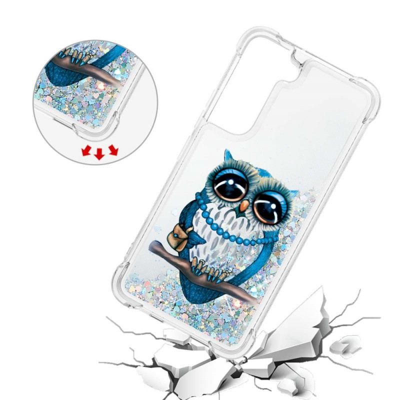 Coque Samsung Galaxy S22 5G Miss Hibou Paillettes