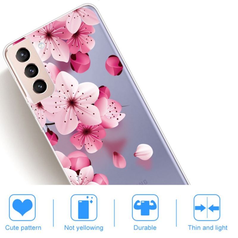 Coque Samsung Galaxy S22 5G Petites Fleurs Roses