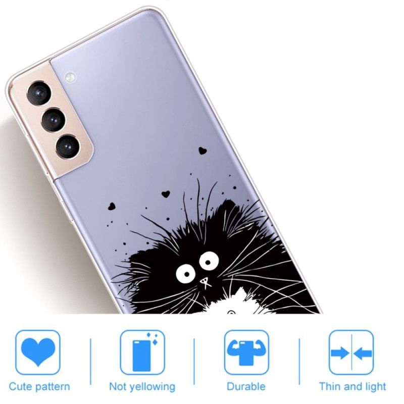 Coque Samsung Galaxy S22 5G Regarde les Chats