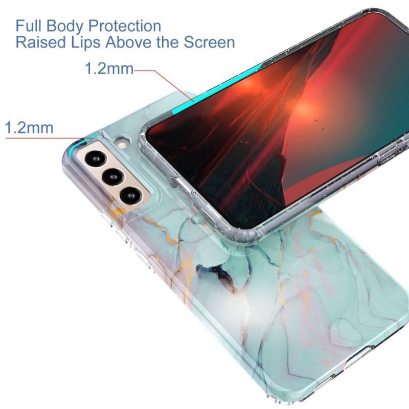 Coque Samsung Galaxy S22 5G Silicone Flexible Marbre