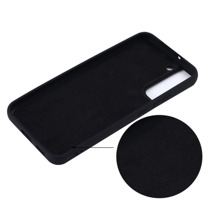 Coque Samsung Galaxy S22 5G Silicone Liquide avec Lanière