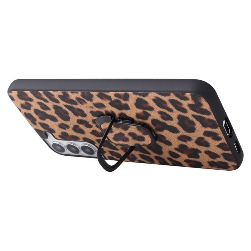 Coque Samsung Galaxy S22 5G Style Cuir Anneau-Support