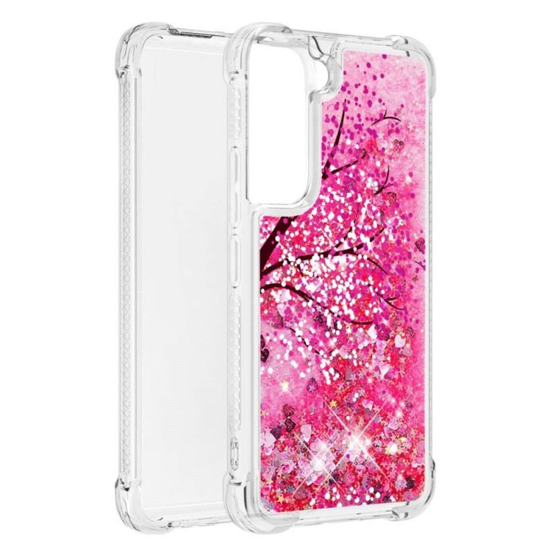 Coque Samsung Galaxy S22 Plus 5G Arbre Paillettes