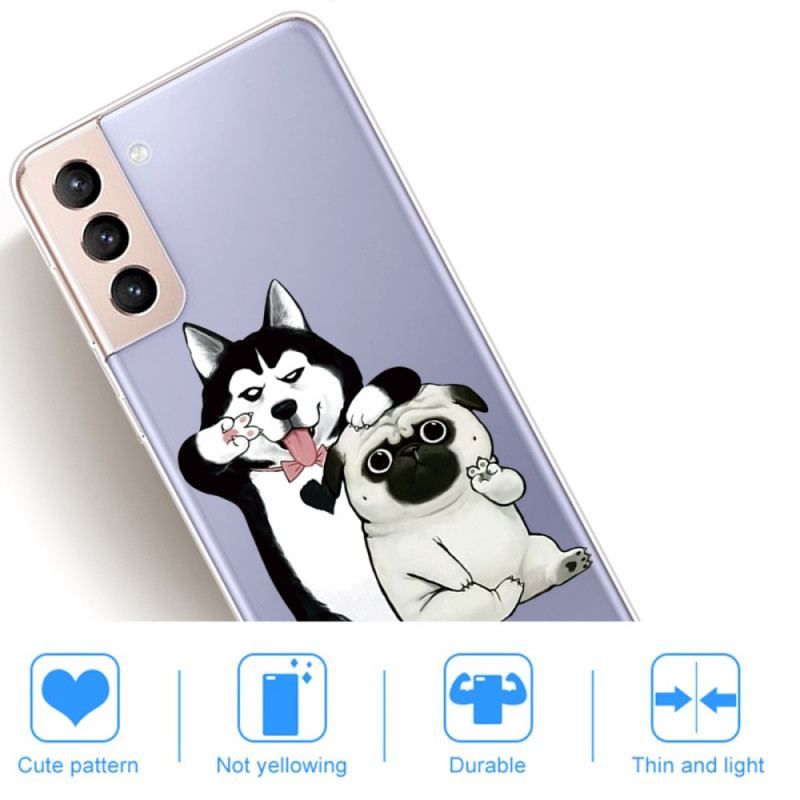 Coque Samsung Galaxy S22 Plus 5G Drôles de Chiens