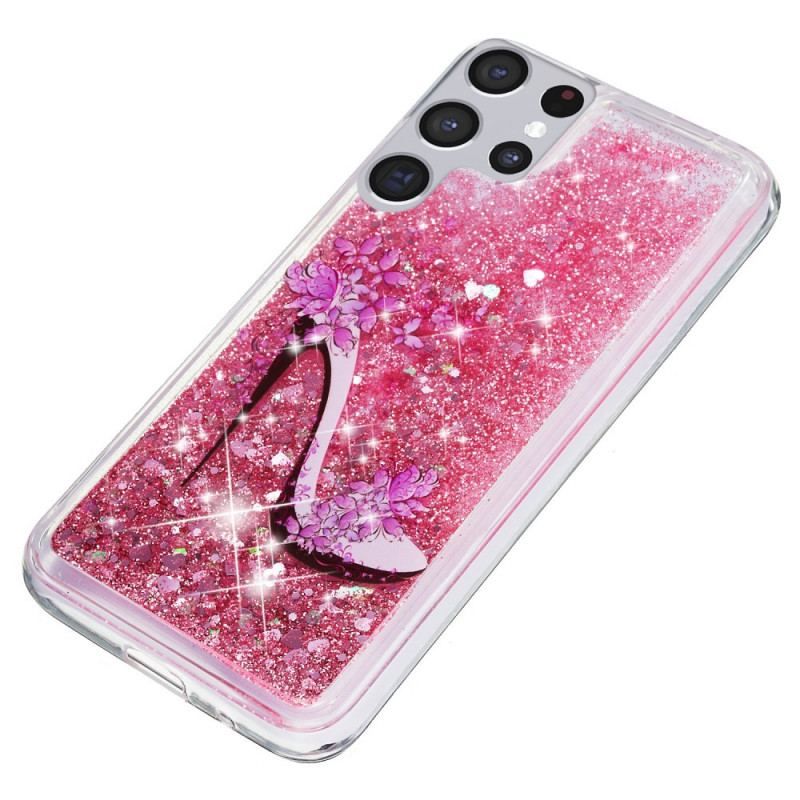 Coque Samsung Galaxy S22 Ultra 5G Escarpin Paillettes