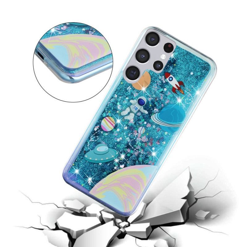 Coque Samsung Galaxy S22 Ultra 5G Espace Paillettes