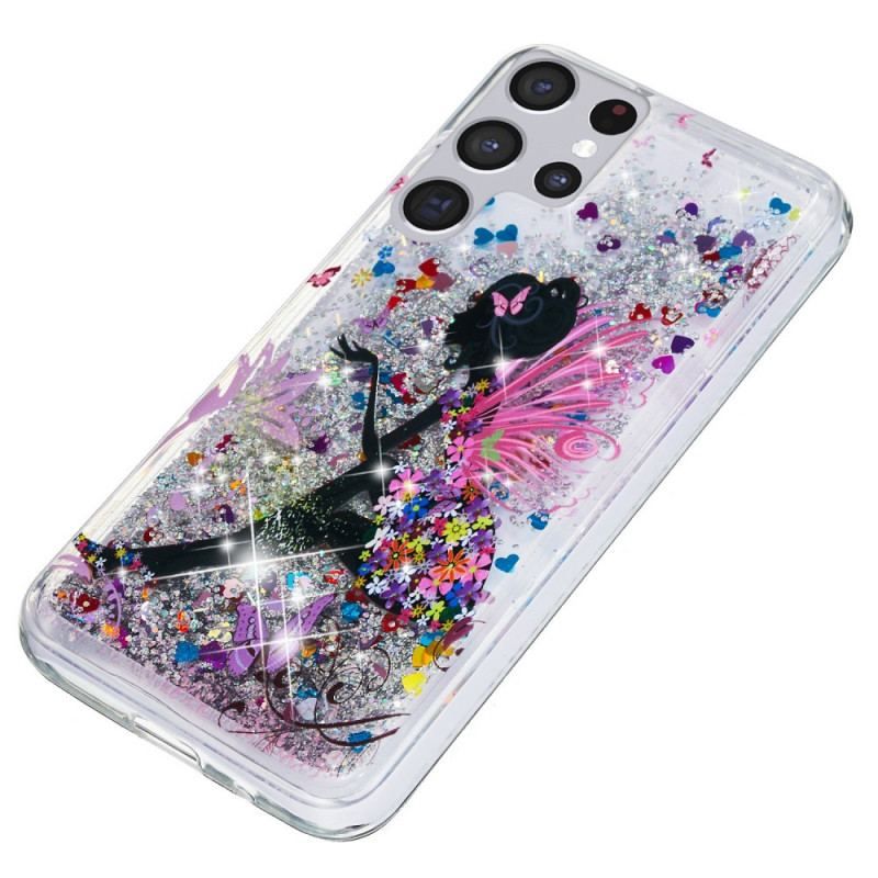 Coque Samsung Galaxy S22 Ultra 5G Fée Paillettes