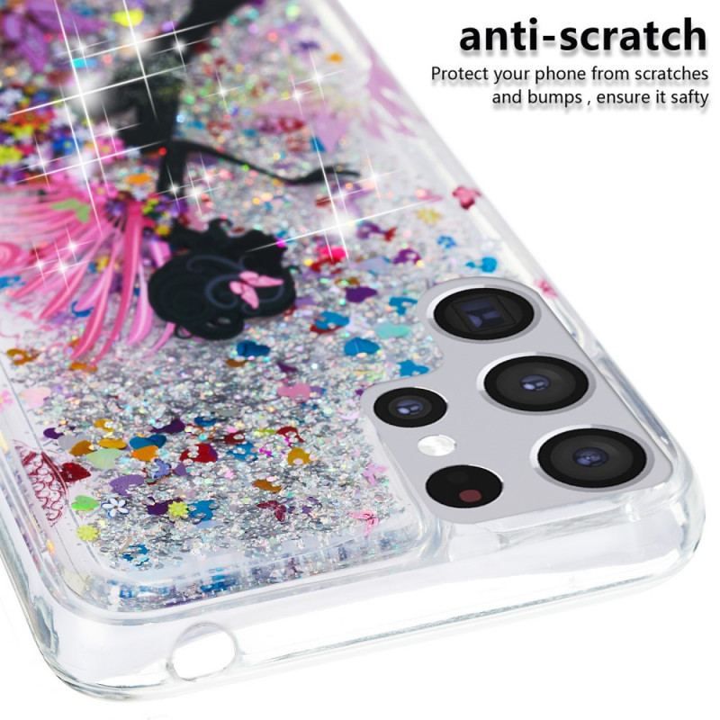 Coque Samsung Galaxy S22 Ultra 5G Fée Paillettes