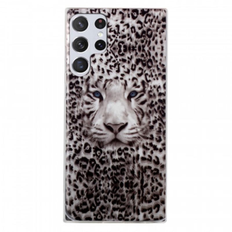 Coque Samsung Galaxy S22 Ultra 5G Leopard Fluorescente