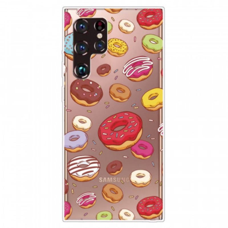 Coque Samsung Galaxy S22 Ultra 5G love Donuts