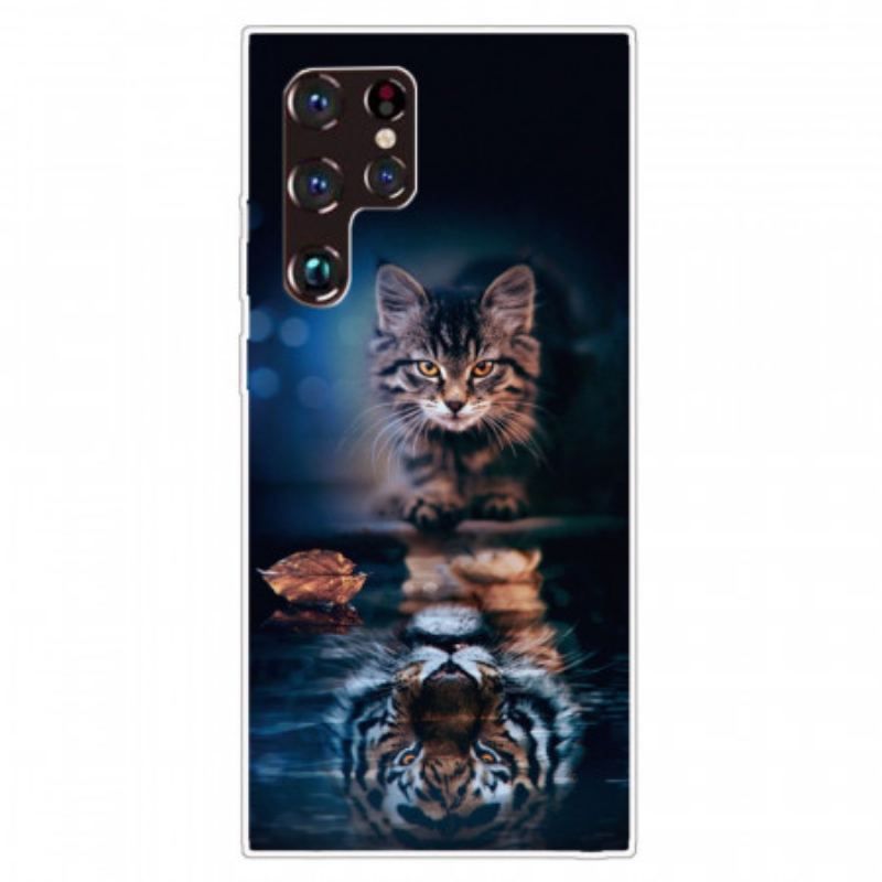 Coque Samsung Galaxy S22 Ultra 5G Réflexion Chat