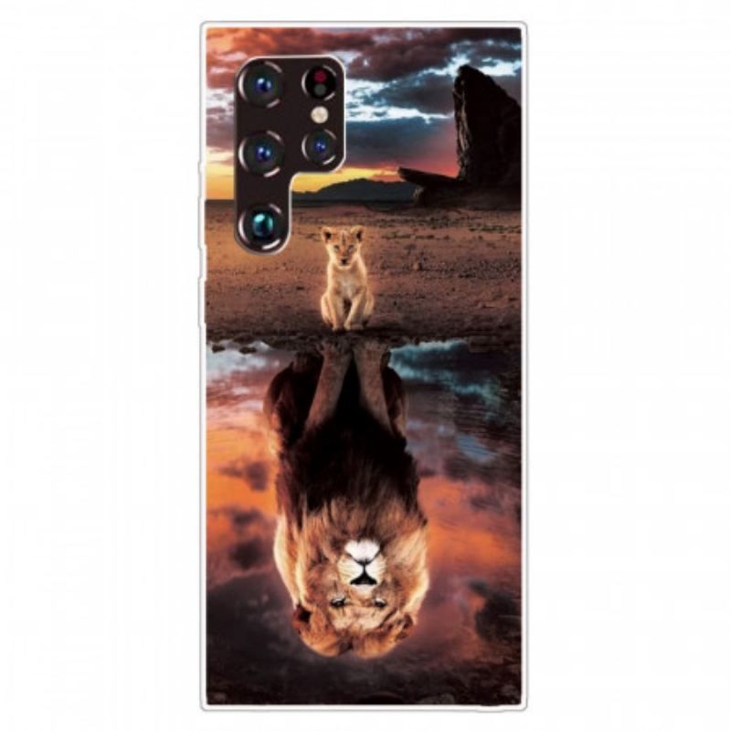 Coque Samsung Galaxy S22 Ultra 5G Rêve de Lionceau