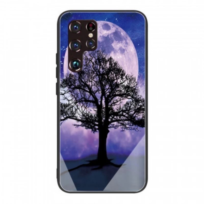 Coque Samsung Galaxy S22 Ultra 5G Verre Trempé Arbre du Monde