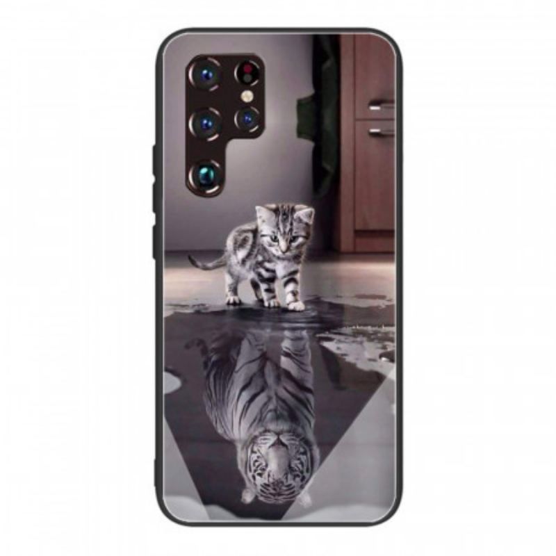 Coque Samsung Galaxy S22 Ultra 5G Verre Trempé Ernest le Tigre