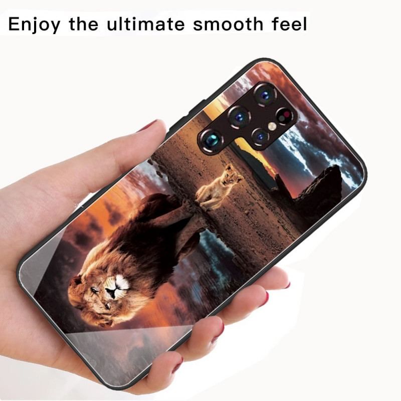 Coque Samsung Galaxy S22 Ultra 5G Verre Trempé Rêve de Lionceau