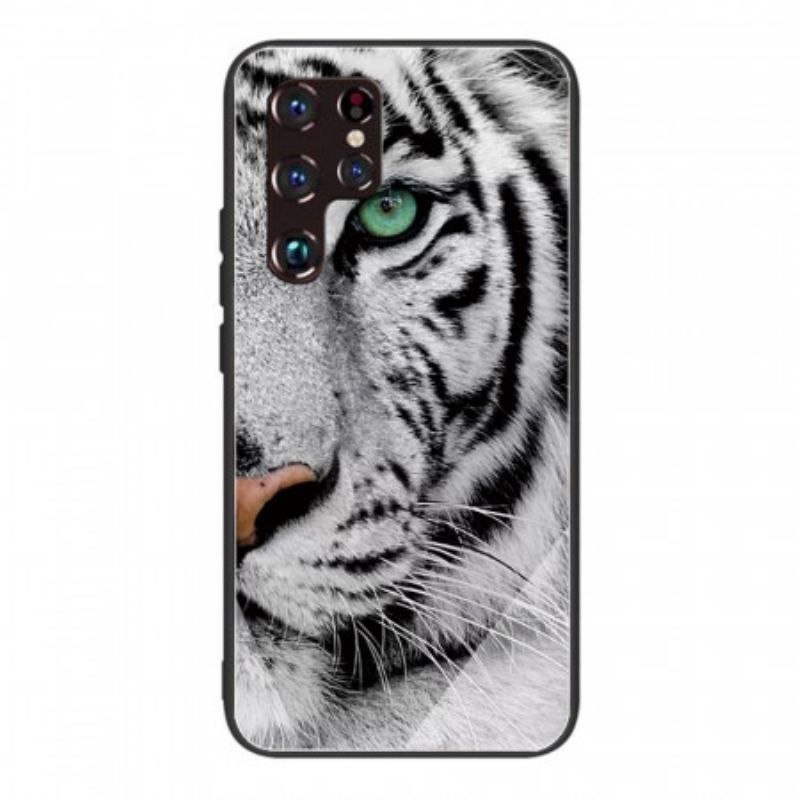 Coque Samsung Galaxy S22 Ultra 5G Verre Trempé Tigre