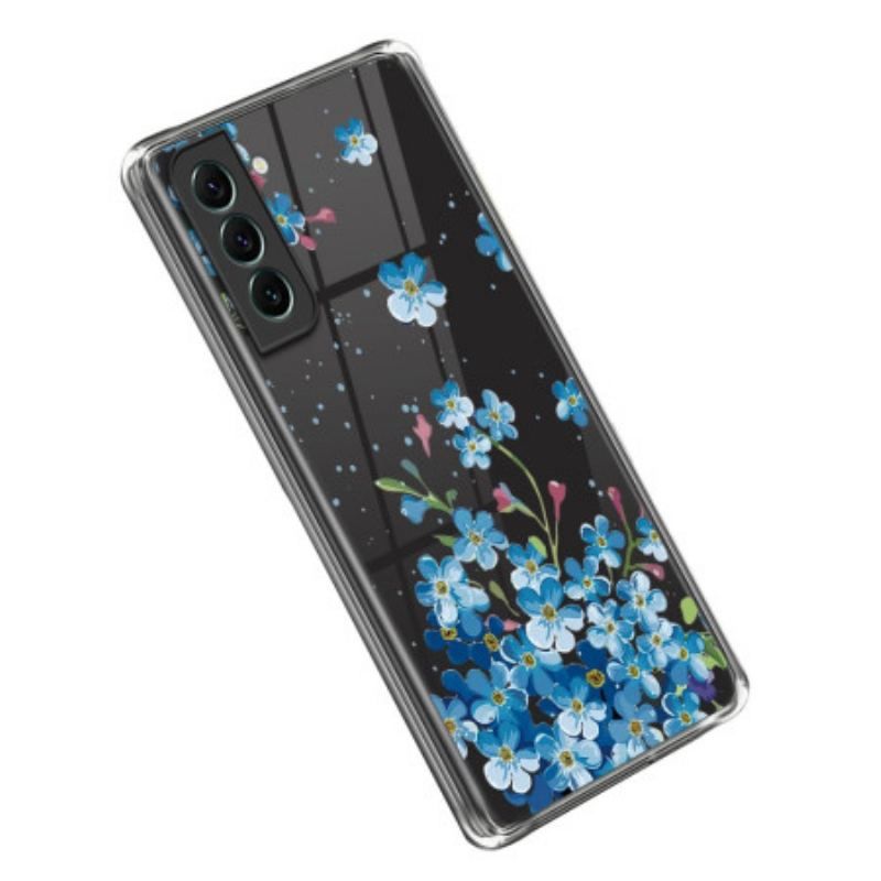 Coque Samsung Galaxy S23 Plus 5G Fleurs Bleues