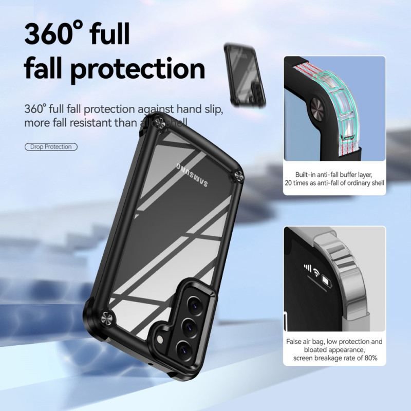 Coque Samsung Galaxy S23 Plus 5G Hybride avec Alliage Aluminium