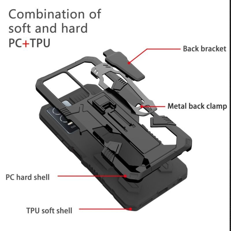 Coque Samsung Galaxy S23 Plus 5G Robot avec Pince Ceinture