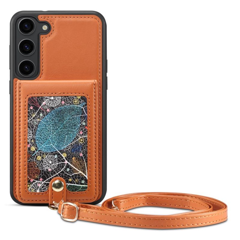 Coque Samsung Galaxy S24 5G avec Porte-Carte et Bandoulière