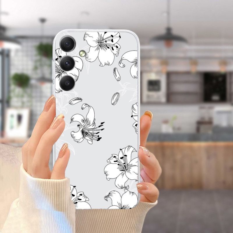 Coque Samsung Galaxy S24 FE Fleurs Blanches