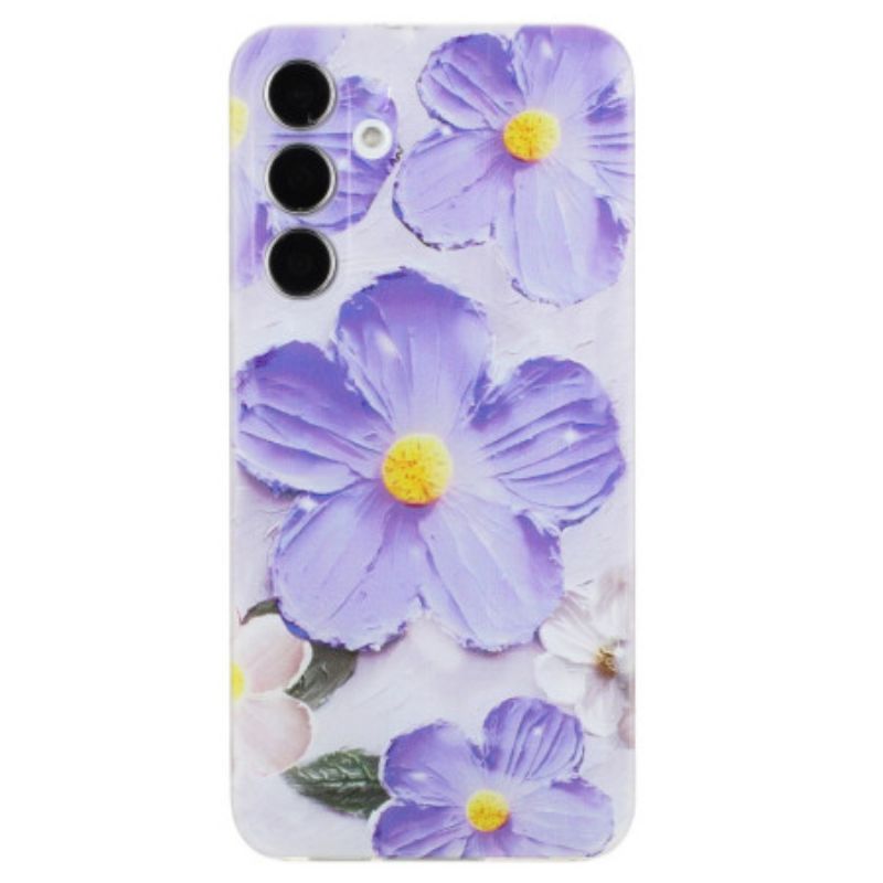 Coque Samsung Galaxy S24 FE Fleurs Pourpres