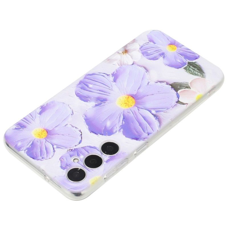 Coque Samsung Galaxy S24 FE Fleurs Pourpres