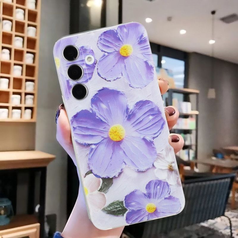 Coque Samsung Galaxy S24 FE Fleurs Pourpres