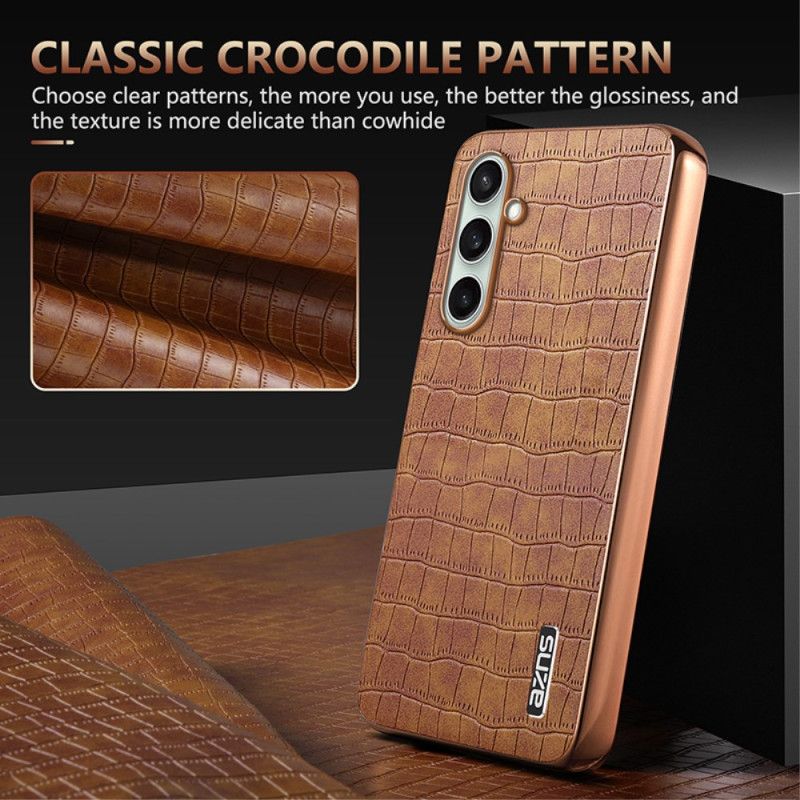 Coque Samsung Galaxy S24 FE Texture de Crocodile AZNS