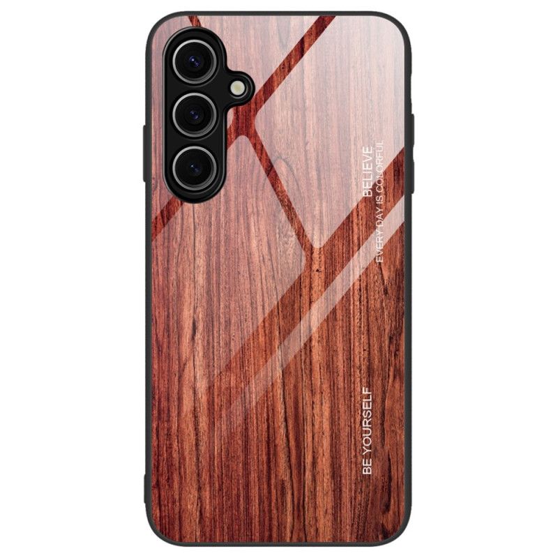 Coque Samsung Galaxy S24 FE Verre Trempé Effet Bois