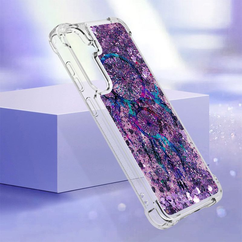 Coque Samsung Galaxy S24 Plus 5G Paillettes Liquides Attrape Rêves