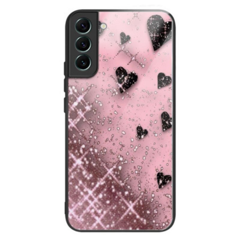 Coque Samsung Galaxy S24 Plus 5G Verre Trempé Amour Rose