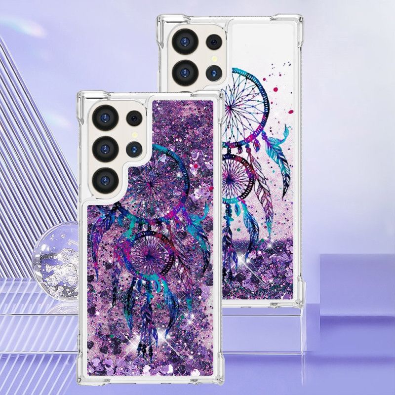 Coque Samsung Galaxy S24 Ultra 5G Paillettes Attrape Rêves