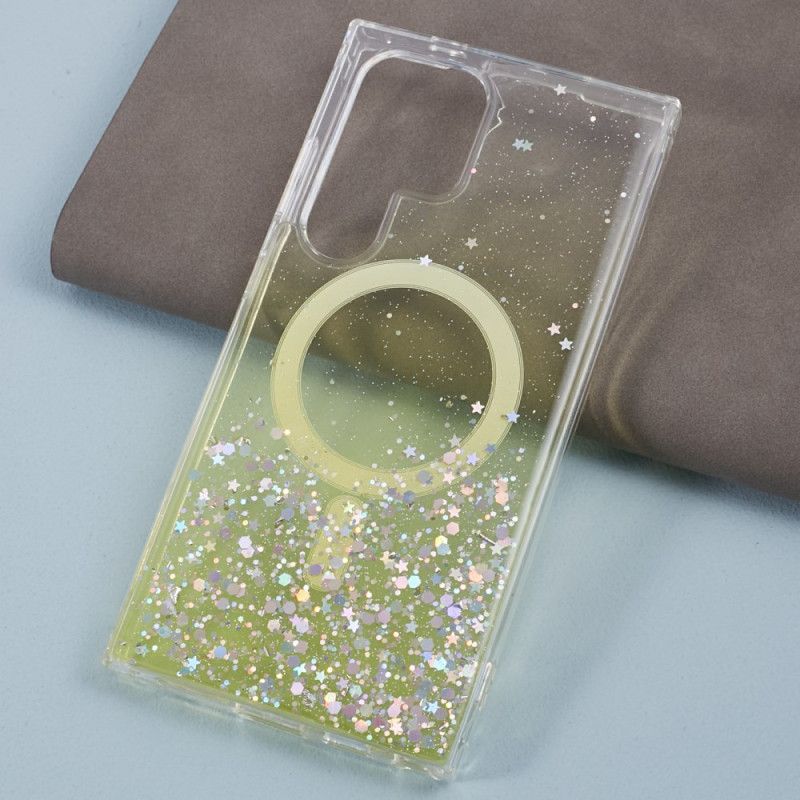 Coque Samsung Galaxy S24 Ultra 5G Paillettes Compatibles MagSafe