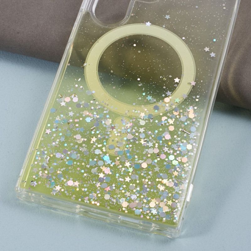 Coque Samsung Galaxy S24 Ultra 5G Paillettes Compatibles MagSafe