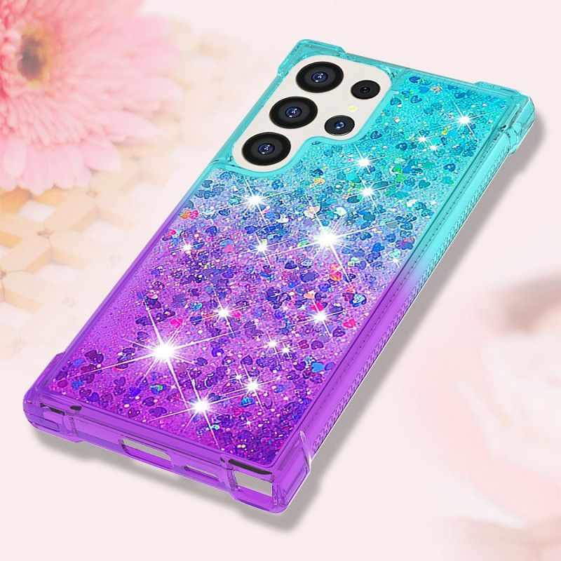 Coque Samsung Galaxy S24 Ultra 5G Paillettes Liquides