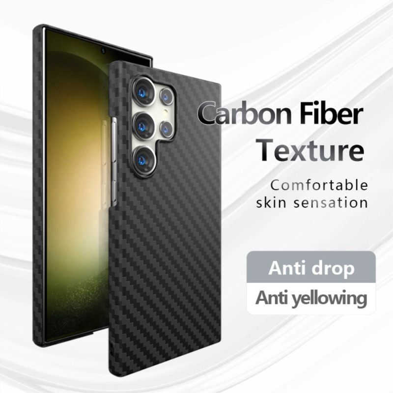 Coque Samsung Galaxy S24 Ultra 5G Texture Fibre de Carbone