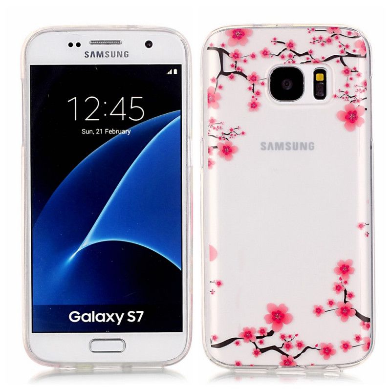 Coque Samsung Galaxy S7 Branches À Fleurs